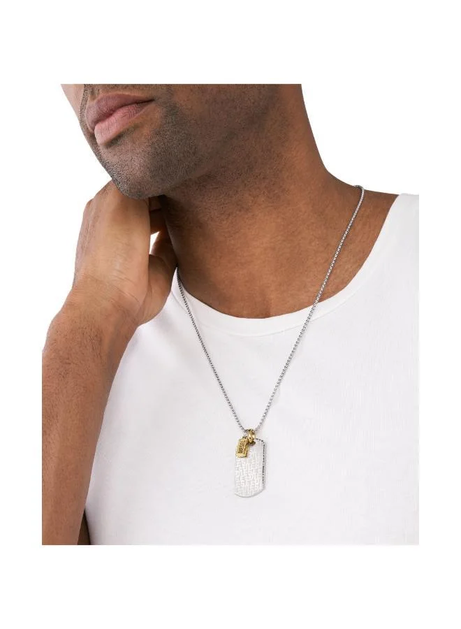 DIESEL Dx1431931 Dog Tag Necklace