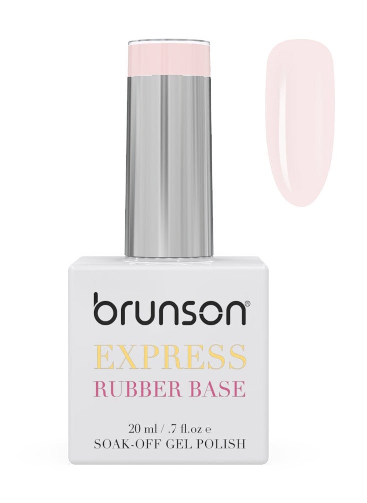 brunson Rubber Base Gel Nail Polish Long Lasting Gel Polish Base for Chip-Free Shine Strengthens French Manicure Rubber Base Coat UV/LED Rubber Gel Soak Off Hard Gel Polish for Nail Extension Gel 20ml  - Image 1