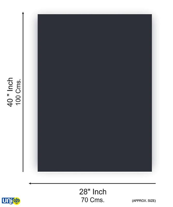 Uniq Rollup Blackboard 74x100 cm PVC Erasable Chalk Board for Teaching Play School Home Tuition Village Schools Wall Hanging DIY Study Board Reusable Easy Clean - Image 1