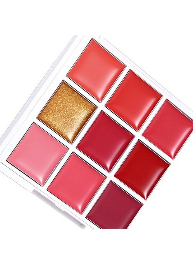 Futaba 9 Color Lip Gloss Cream Palette - Party - Image 3