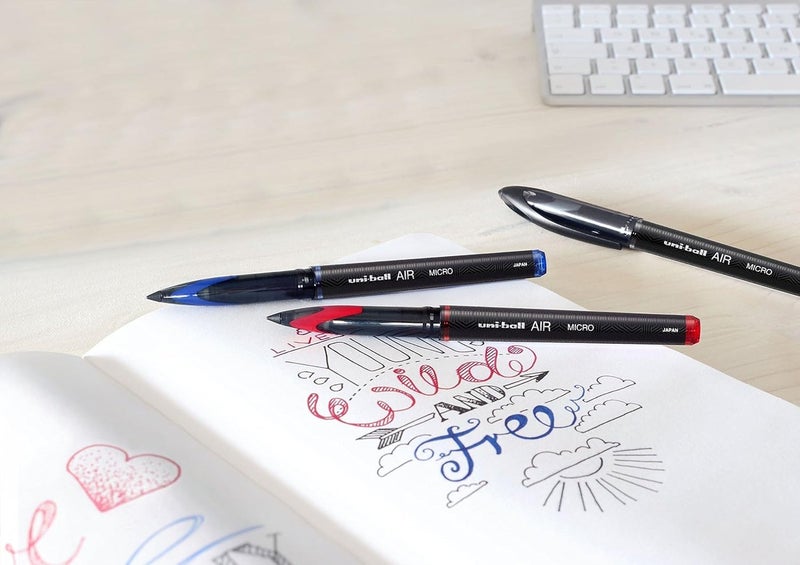 يوني بول Uni-Ball Air Liquid Ink Roller Ballpen - Red - Image 3