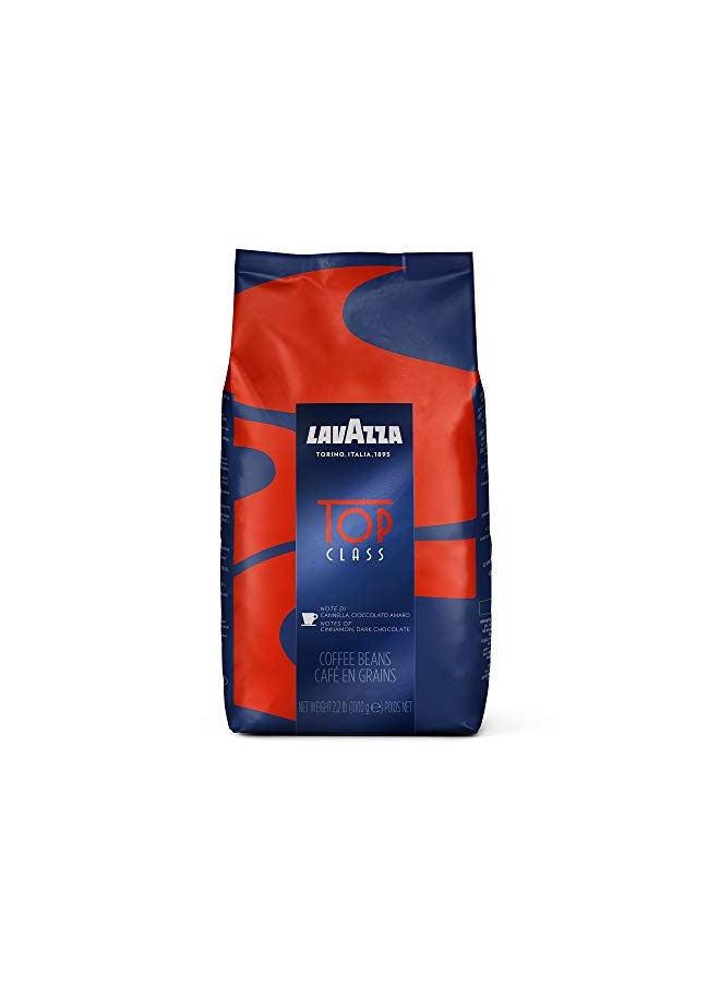 Lavazza Lavazza Top Class Whole Bean Coffee Blend, Medium Espresso Roast Bag, 2.2 Pound (Pack of 1), Authentic Italian, Blended and roasted in Italy, Full bodied with smooth and balanced flavor  - Image 1