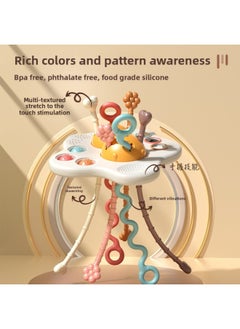 Generic Baby Puzzle Fun Finger Lavatory Toy Can Press And Bite Enlightenment Early Education Octopus Lavatory Toy-Color:Egg Yolk Lala Le  - Image 4