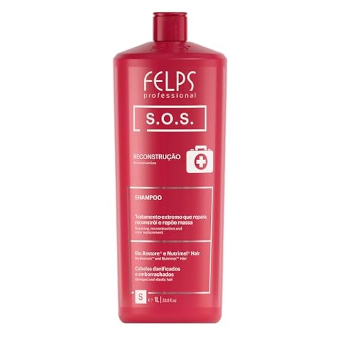 Felps Professional شامبو فيلبس SOS لإصلاح الشعر - 1000 مل/33.8 أونصة - Image 1