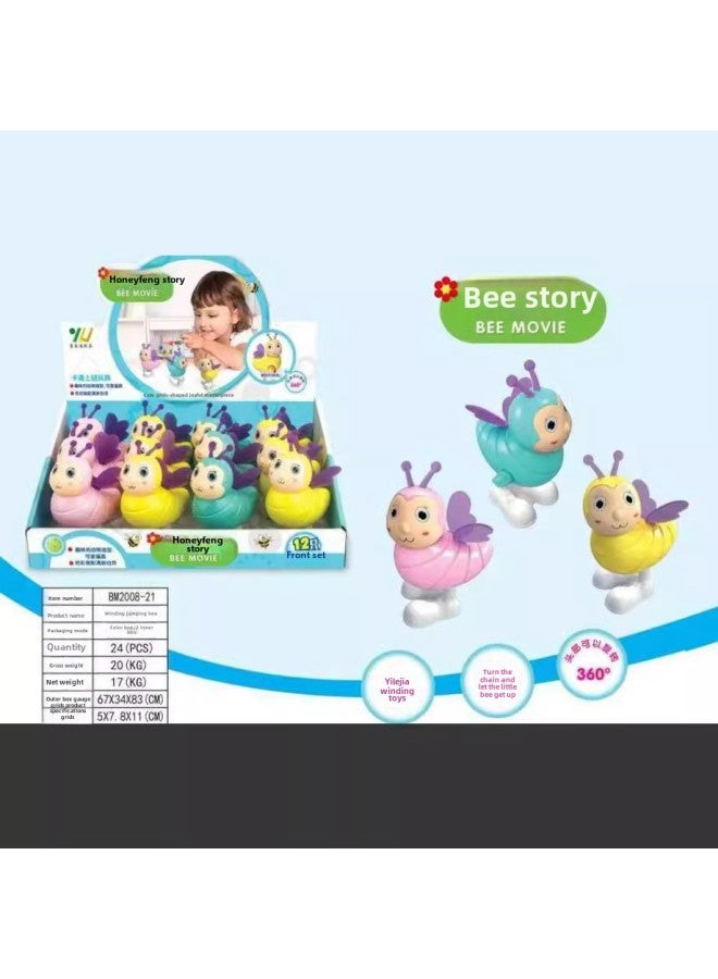 Winding Cartoon Animal Story Winding Toy Children's Plastic Winding Toy Nostalgic Toy-Color:Q202 Jump Kangaroo 1.1 (a Box Of 12, Please Take The Whole Box) - Image 4