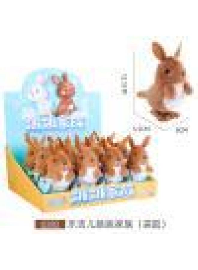 Winding Cartoon Animal Story Winding Toy Children's Plastic Winding Toy Nostalgic Toy-Color:Q202 Jump Kangaroo 1.1 (a Box Of 12, Please Take The Whole Box) - Image 1