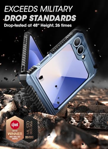 SUPCASE for Samsung Galaxy Z Flip 7 FE Case with Stand BeltClip Unicorn Beetle Pro Hinge Protection Front Screen Protector Full Body Rugged Phone Cover for Galaxy Z Flip 65 Tilt - Image 3
