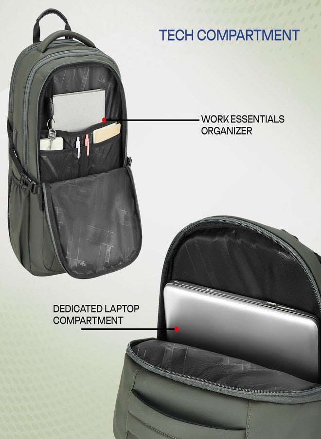 Safari Ronin 30L Formal Laptop Backpack Bag for Man & Women, Ideal for Office Use/School/College Boys and Girls, 3 Compartment Bags with Organizer, Trolley Sleeve, Front pockets, Dual USB Port - Image 4