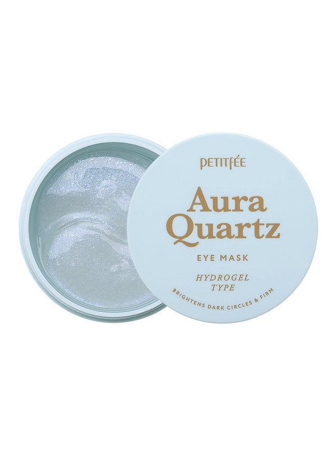 Petitfee - PETITFEE Aura Quartz Hydrogel Eye Mask Blue 60 pcs (30 pairs) - Eye Patch for Dark Circles, Brightens Under Eyes, Glutathione, Ascorbic Acid, Puffy Eye Bags, Cooling, Firms Eye Area, Intense Hydration - Image 1