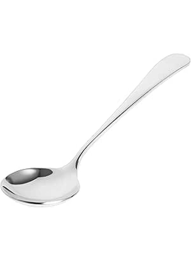 Stainless Steel Soup Spoon 3 5mm Thick Sturdy Kitchen Utensil for Cooking and Dining - Image 1