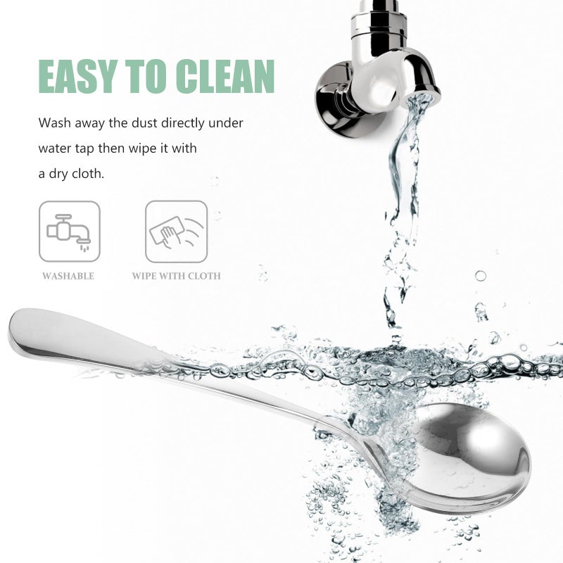 Stainless Steel Soup Spoon 3 5mm Thick Sturdy Kitchen Utensil for Cooking and Dining - Image 4