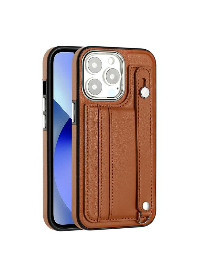 Zaboon Case For iPhone 13 Pro Shockproof Leather Phone Case with Wrist Strap - Image 2