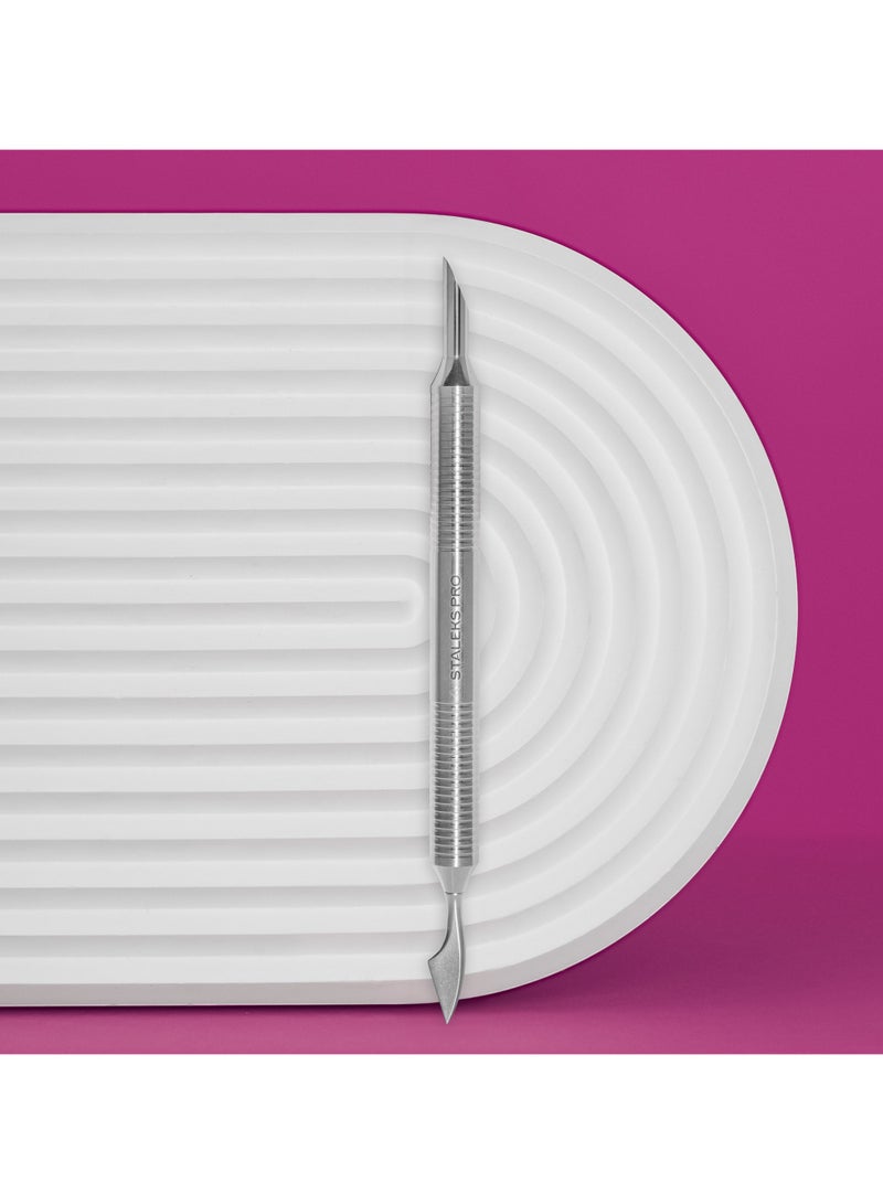 STALEKS PRO Hollow manicure pusher - EXPERT 100 | TYPE 1 (beveled pusher and cleaner) - Image 1