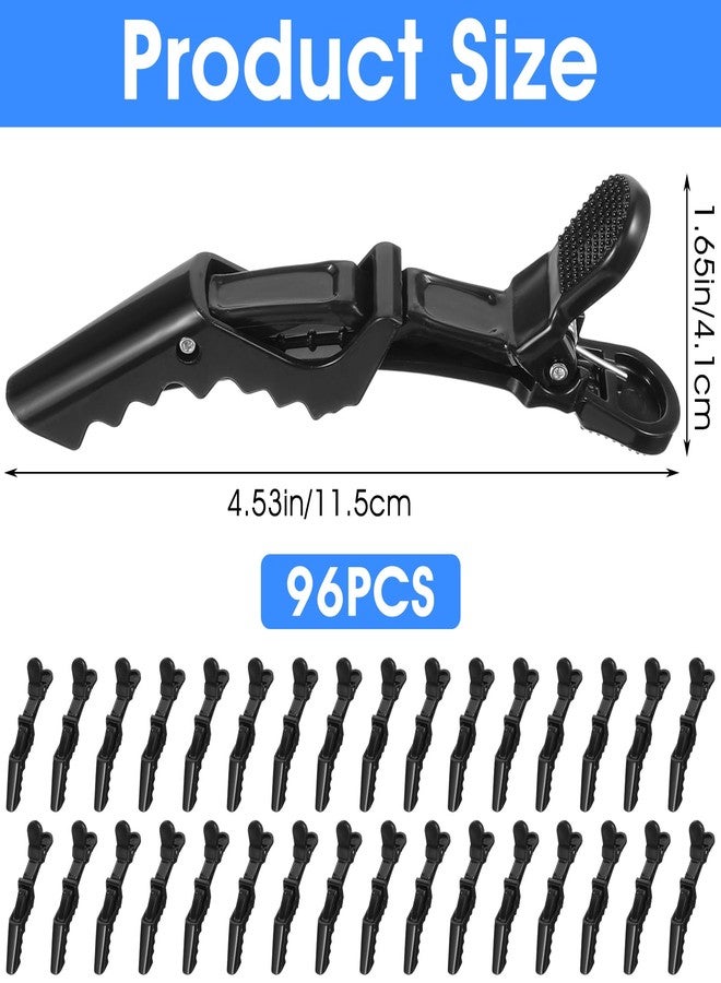 mekueeex Hair Clips for Women 96 Pcs, Alligator Hair Clip for Styling Sectioning Plastic Gator Salon Hair Clip, Professional Alligator Clip with Wide Teeth ＆ Double-hinged Design - Image 2