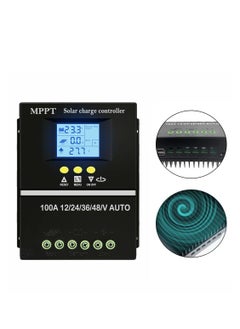 Y&D 100A MPPT وحدة التحكم بالشحن بالطاقة الشمسية 12 فولت 24 فولت 36 فولت 48 فولت شاشة LCD منظم شاحن لوحة الخلية التلقائي، بحد أقصى 100 فولت مدخل USB مزدوج فعال وموثوق به حل الطاقة لليثيوم الرصاص الحمضي  - Image 2