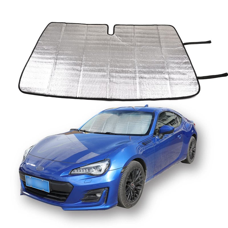 Car Front Windshield Sun Shade240T Reflective Fabric Blocks Sun Car AccessoriesUV Reflecting Foldable Sun Shield Keeps Your Vehicle Cool Sunshield Compatible with 20122020 Subaru BRZToyota 86