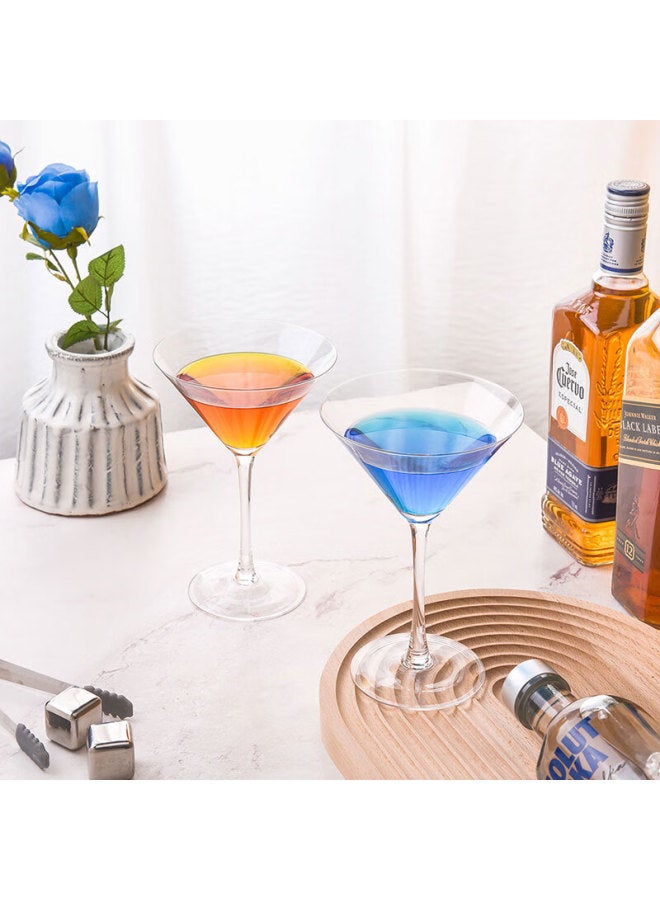 Cliton Cocktail Glass Crystal Glass Martini Champagne Wine Margarita Bar Triangle Glass Cl-lq02 - Image 2
