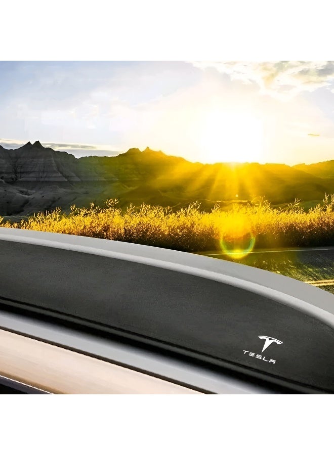 HPS Dashboard Cover for Tesla Model 3 & Model Y – Flannel Pad Dash Mat (2017–2023) | Custom Fit Decorative Interior Accessory - Image 3