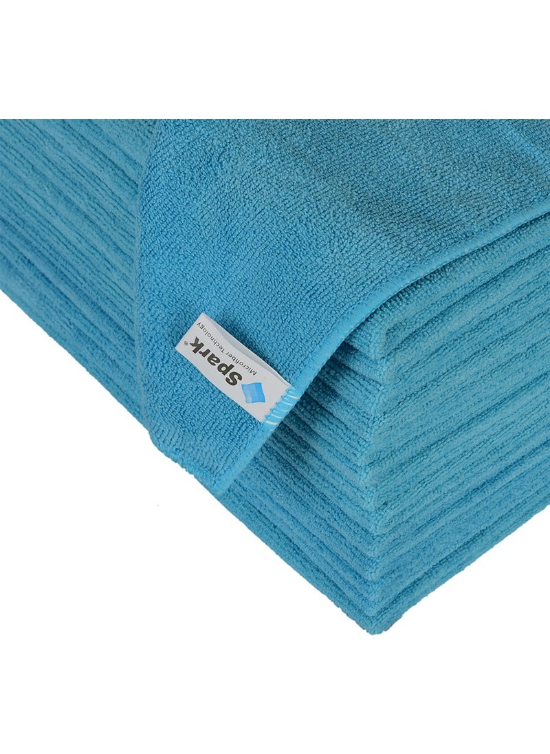 Spark Microfiber Towel Car Drying Cloth 60x50 cm Blue  - Image 4