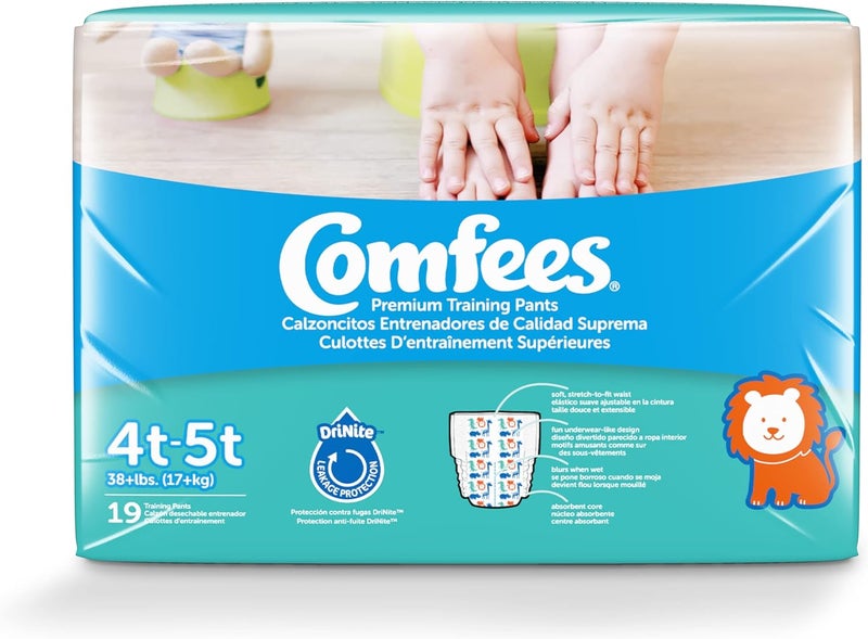 Comfees Boy Training Pants  Size 4T5T 19 Count Pack of 6 - Image 1