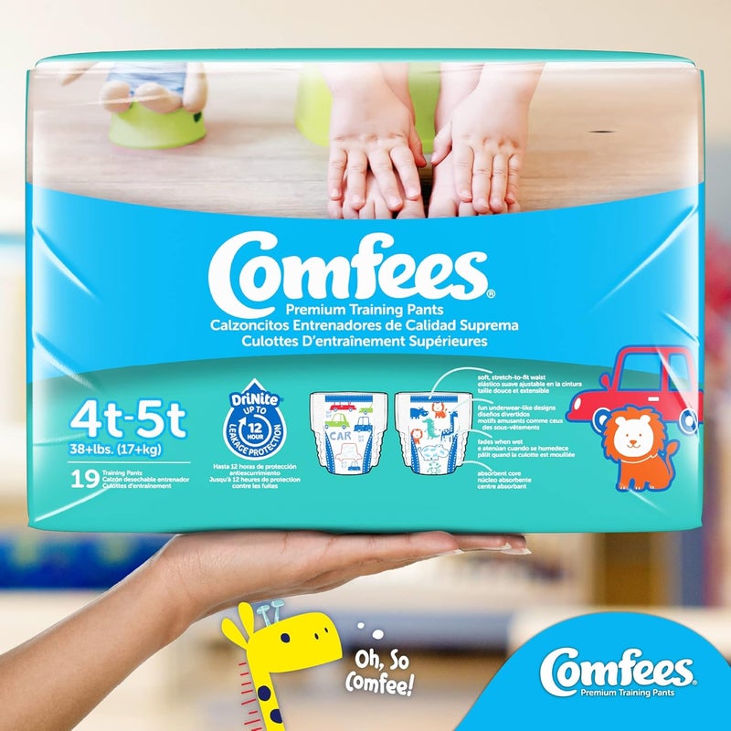 Comfees Boy Training Pants  Size 4T5T 19 Count Pack of 6 - Image 3