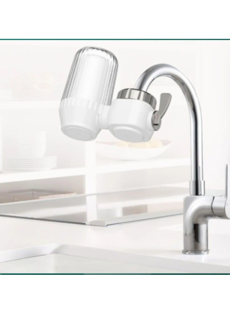 ارواق صنبور صغير لتنقية المياه للمطبخ، فلتر فيزيائي قابل للإزالة، عنصر فلتر قابل للغسل من السيراميك، يدوم طويلاً - Image 2