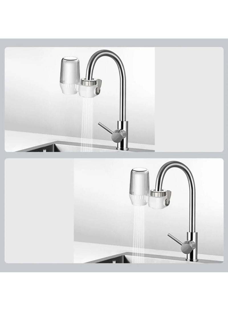 ارواق صنبور صغير لتنقية المياه للمطبخ، فلتر فيزيائي قابل للإزالة، عنصر فلتر قابل للغسل من السيراميك، يدوم طويلاً - Image 3