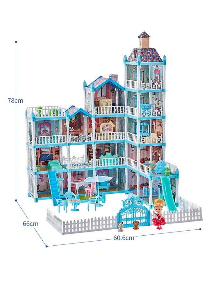 Beauenty Doll House,Dream House for Girls Pretend Toys-5 Story 16 Rooms Dollhouse,Toddler Playhouse DIY Building Kids Gift for for 3-10 Year Old Girls - Image 5