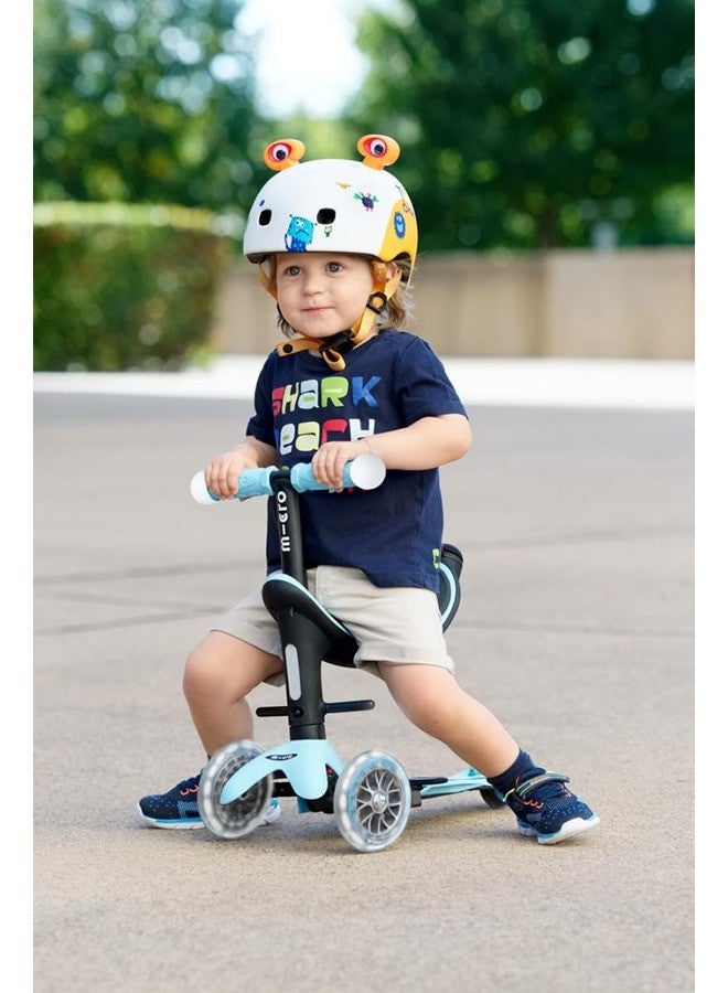 Micro Scooters | Mini Micro 2 Grow LED 4in1 Toddler's Trike | Handlebar Adjustable | Foldable | Lightweight | Boys & Girls | 1-6yrs | Blue - Image 5