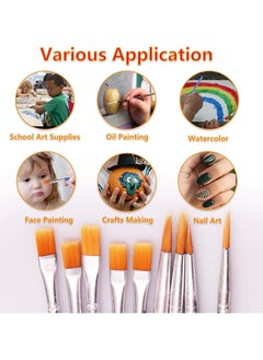 Y&D 10 Strips 60 Pots Empty Paint with Lid Mini Storage Container, 20Pcs Brushes Art Craft Supplies for Classroom School(3ml/0.1oz) (3ML, Strips, and 20 Brushes)  - Image 4