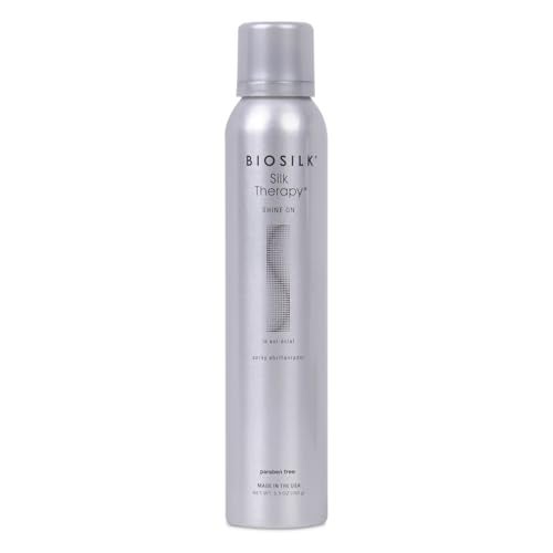 BioSilk Silk Therapy Shine On, Hairspray For Controlling Frizz & Providing Brilliant Shine, Sulfate, Paraben, & Cruelty-Free, 5.3 Oz - Image 1