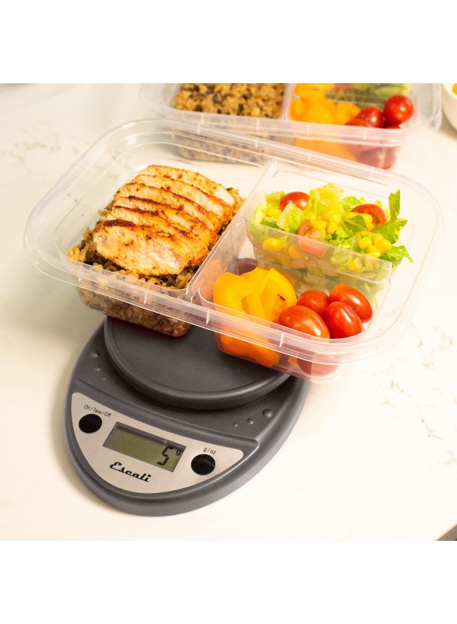 Escali ميزان طعام رقمي إسكالي بريمو - ميزان مطبخ متعدد الوظائف وميزان خبز لقياس الوزن بدقة والتحكم في الحصص، 8.5 × 6 × 1.5 بوصة، معدني - Image 5