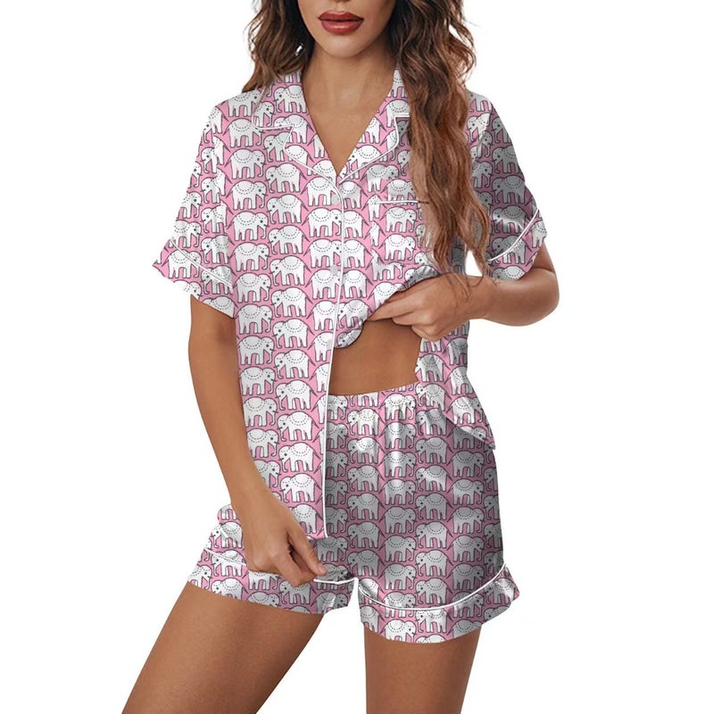 Women'S New Loose Short-Sleeved Shorts Pajamas Women'S Simple Casual Home Clothes - Image 1
