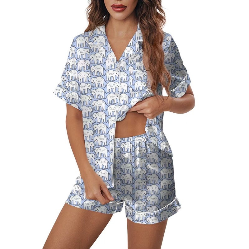 Women'S New Loose Short-Sleeved Shorts Pajamas Women'S Simple Casual Home Clothes - Image 2