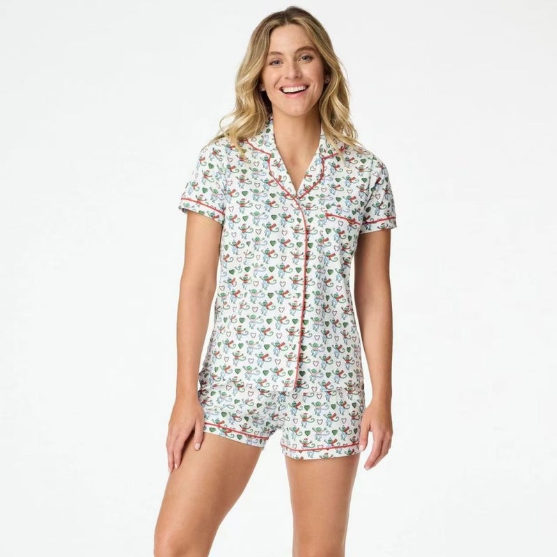 Women'S New Loose Short-Sleeved Shorts Pajamas Women'S Simple Casual Home Clothes - Image 4