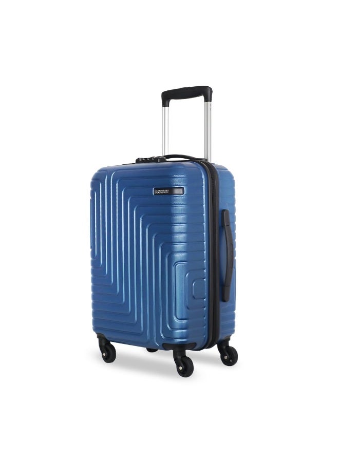 American Tourister Ivy Nxt 55CM Small 4 Spinner Wheels Hard Luggage Polycarbonate Cabin Trolley Bags for Travel with Mounted TSA Lock for Unisex - Blue, 1 Piece - Image 1