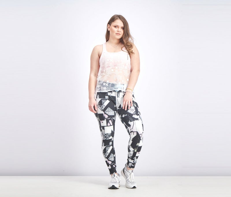 Reebok Women U,Neck Racerback Top, White - Image 4