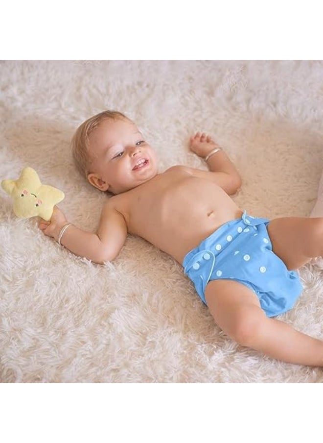 Generic Baby Swim & Beach Cloth Diapers (Multicolor) Comfortable Washable Eco-Friendly - Reusable Cloth Diapers for Winter & Summer Adjustable & Washable with Cotton Cover for Baby - Washable Leakproof Baby Diapers Soft & Safe for Baby's Skin  - Image 5