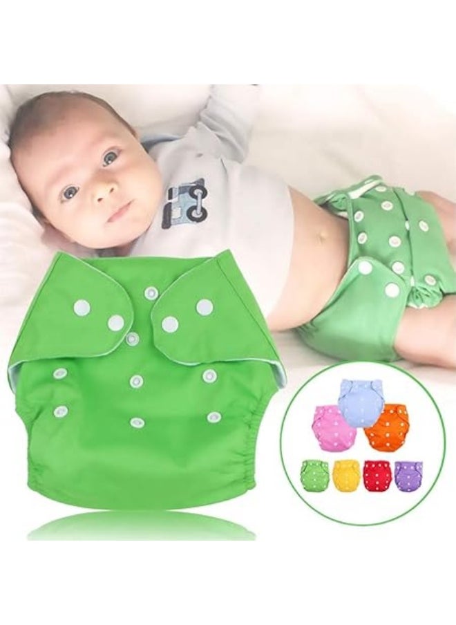 Generic Baby Swim & Beach Cloth Diapers (Multicolor) Comfortable Washable Eco-Friendly - Reusable Cloth Diapers for Winter & Summer Adjustable & Washable with Cotton Cover for Baby - Washable Leakproof Baby Diapers Soft & Safe for Baby's Skin  - Image 1
