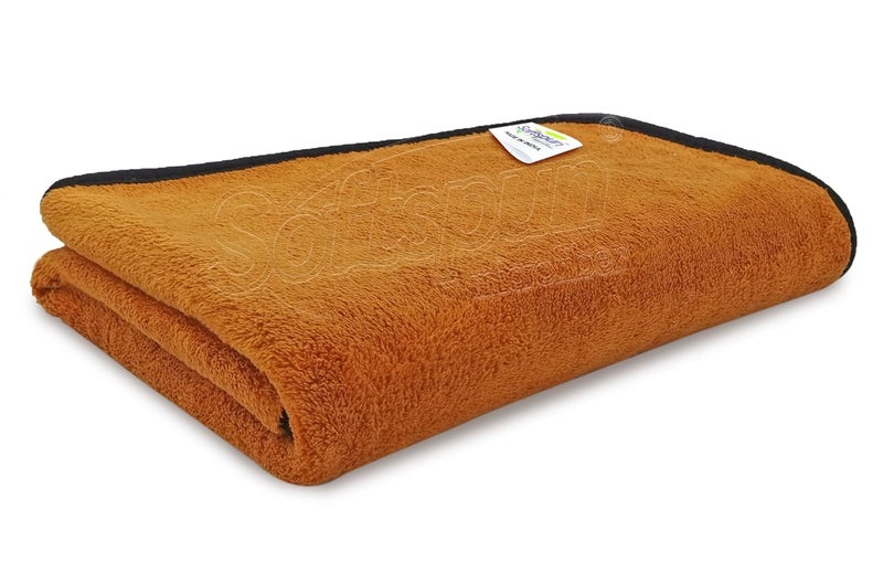 SOFTSPUN Microfiber Bath Towel 1 pc Brown! Ultra Absorbent Super Soft & Lightweight Quick Drying for Men & Women Daily Use Extra Large Size Unisex. - Image 1