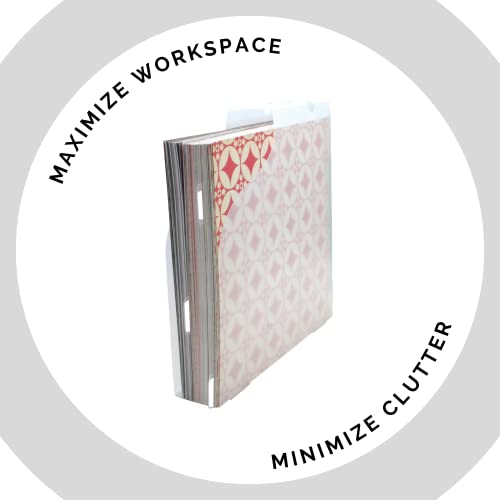 Advantus Vertical Scrapbook Paper Holder, Frosted - Image 5