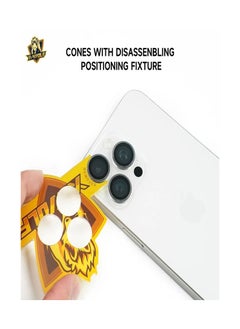 X-WOLF Ultra Slim camera lens protection from X-Wolf For iPhone 16 pro max/16 pro , resistant to scratches and fingerprints High clarity when taking pictures as well as a mounting template to make it easier to install-silver color  - Image 3