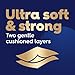 White Cloud Ultra Soft Strong Toilet Paper 4 packs of 6 Mega Rolls 96 Regular Rolls - Image 4
