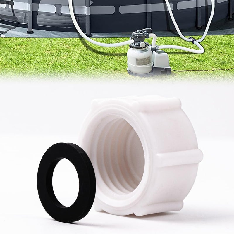 gtpartes gtpartes GTPATRES Pools Drain Valve Cap with O-Ring Compatible with Intex 11456 Sand Filter Drain Cap for Above Ground  - Image 1