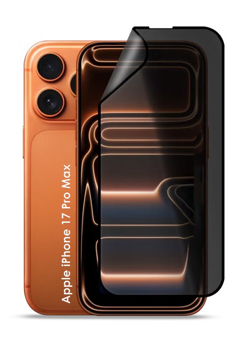 Apple iPhone 17 Pro Max Ceramic Matte Privacy Screen Protector - Premium Edge to Edge Anti Spy Privacy Ceramic Film, Flexible, Delicate Touch, Anti-Explosion, Smooth Arc Edge, Easy Installation For Apple iPhone 17 Pro Max - Image 1