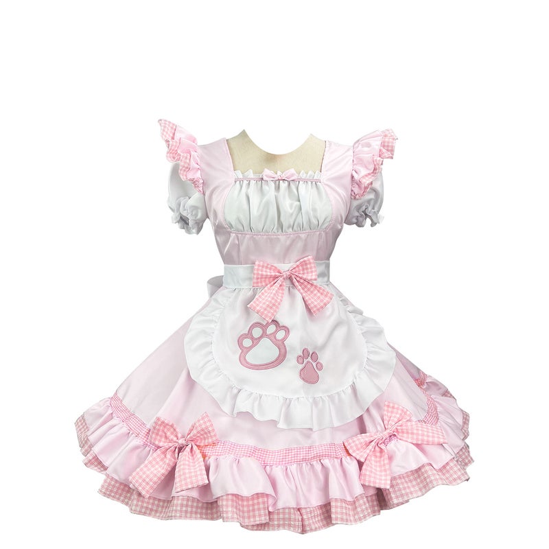 New Catwoman Maid Clothes Cosplay Plus Size Women Japanese Style Cute Maid Black And White Classic Maid - Image 1