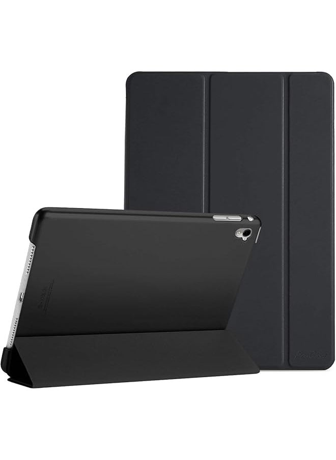 Procases - ProCase iPad Pro 9.7 Case 2016 (Old Model), Ultra Slim Lightweight Stand Smart Case Shell with Translucent Frosted Back Cover for Apple iPad Pro 9.7 Inch (A1673 A1674 A1675) -Black - Image 1