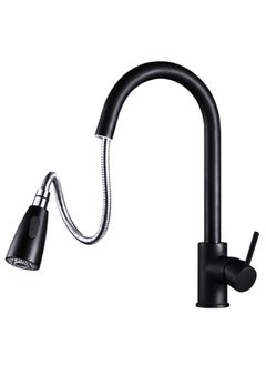 Perfii Single Handle High Arc Kitchen Faucet with Pull Down Sprayer, Stainless Steel Modern Faucet, 360° Swivel Spout  - Image 1
