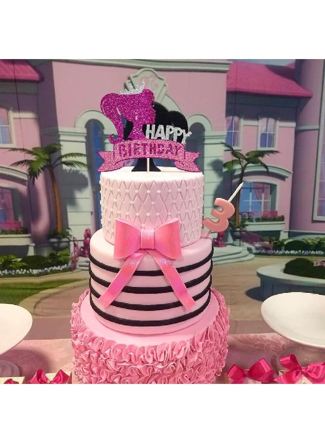 ThePartyPopper Princess Girl Happy Birthday Cake Topper - Image 5