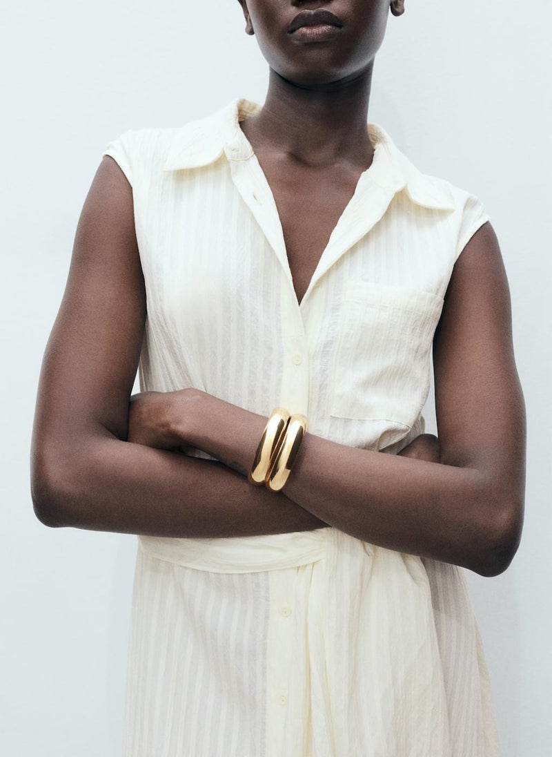 MANGO - Casual Bow Shirt Dress - Image 1
